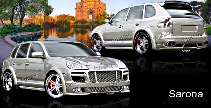 Custom Porsche Cayenne Body Kit  SUV/SAV/Crossover (2007 - 2011) - $6490.00 (Manufacturer Sarona, Part #PR-009-KT)